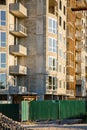 Details of unfinished building on the construction site