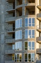 Details of unfinished building on the construction site