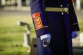 Details of the uniform of a Michael the Brave 30th Guards Brigade soldier