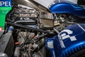 Details of the V6 Peugeot hybrid engine of the spectacular Courage Pescarolo C60 LMP 2003
