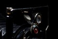 details of a vintage bellows camera Royalty Free Stock Photo