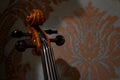 Details of Violin head Royalty Free Stock Photo