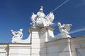 Details from the wall the surrounds parts of the park at Belvedere Castle in Vienna.