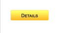 Details web interface button orange color, additional information, analysis Royalty Free Stock Photo