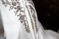 Details of a wedding dress