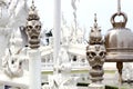 Details of the White Temple (Wat Rong Khun). Chiang Rai, Thailand Royalty Free Stock Photo