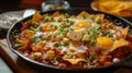 Details wiht the chilaquiles dish. AI generated