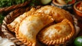 Details wiht the empanadas dish. AI generated