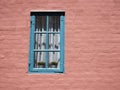 Details of a window and painted wall of a traditional style house Denmark Royalty Free Stock Photo