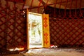 Details of Yurt interior