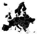 Detalied map of Europe