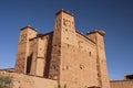 Detall, Kasbah of clay Ait Ben Haddou in Morocco