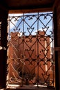 Detall, Kasbah of clay Ait Ben Haddou in Morocco