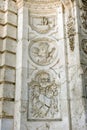 Detalles de la fachada principal de la Real FÃÂ¡brica de Tabacos de Sevilla, AndalucÃÂ­a, EspaÃÂ±a.