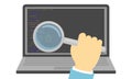 Detection of errors in the program code. Royalty Free Stock Photo