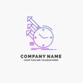 detection, inspection, of, regularities, research Purple Business Logo Template. Place for Tagline