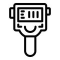 Detection thermal imager icon, outline style Royalty Free Stock Photo