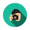 Detective With Camera Icon