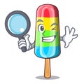 Detective character beverage colorful ice cream stick