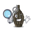 Detective grenade in the a mascot shape