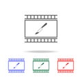 detective icon. Elements of cinema and filmography multi colored icons. Premium quality graphic design icon. Simple icon for websi Royalty Free Stock Photo