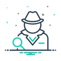 mix icon for Detective, investigator and agent