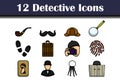 Detective Icon Set Royalty Free Stock Photo