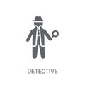 Detective icon. Trendy Detective logo concept on white background from Professions collection
