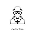 Detective icon. Trendy modern flat linear vector Detective icon