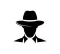 0detective investigation service vector icon logo design Royalty Free Stock Photo