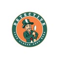 DETECTIVE LOGO , SPY LOGO VECTOR Royalty Free Stock Photo
