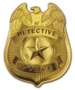 Detective Police Badge Royalty Free Stock Photo