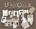 Detective story board for concept design