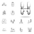 detention, handcuffs, gang, criminal icon. mafia icons universal set for web and mobile