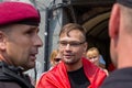 Detention of a member of the volunteer battalion Sich national police during religious procession parishioners Ukrainian Orthodox