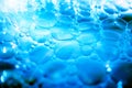 Detergent bubbles, bubble closeup background image Royalty Free Stock Photo