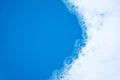 Detergent foam bubble. Top view Royalty Free Stock Photo