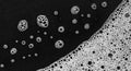 Detergent foam macro shot Royalty Free Stock Photo