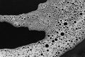Detergent foam macro shot Royalty Free Stock Photo