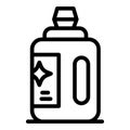 Detergent liquid icon outline vector. Bottle dish