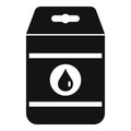 Detergent pack icon, simple style