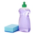 Detergent for utensils lilac lavender and blue sponge