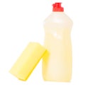 Detergent for utensils and yellow sponge