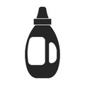 Detergent vector icon.Black vector icon isolated on white background detergent.