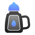 Detergents flat icon. Household color icons in trendy flat style. Washer gradient style design, designed for web and app