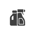 Detergents and soap vector icon