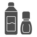 Detergents solid icon. Household vector illustration isolated on white. Cleaner glyph style design, designed for web and