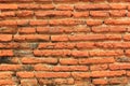 Deteriorated brick wall background