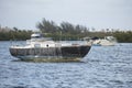 Deteriorated Sailboat Anchored near Thompson Island Key West Flo