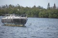 Deteriorated Sailboat Anchored near Thompson Island Key West Flo